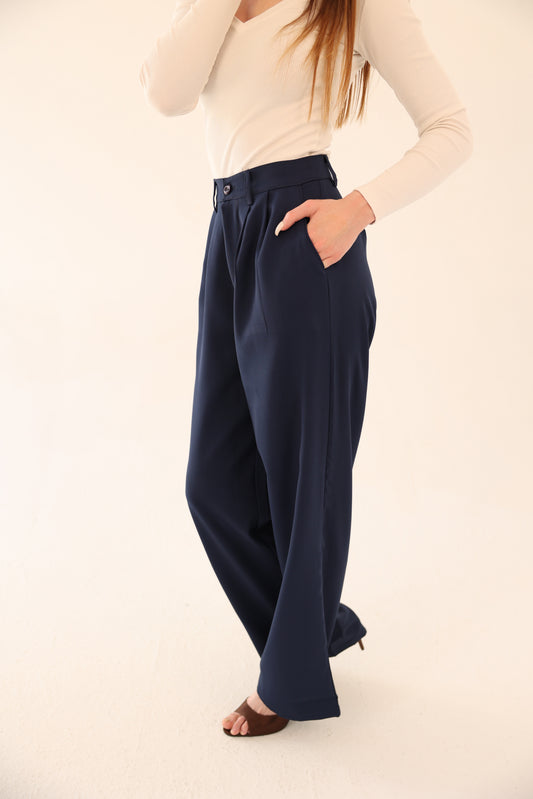 Wide Leg pants - Navy