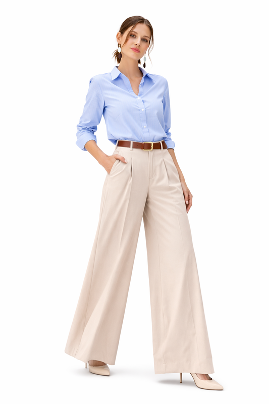 Wide Leg pants - Beige