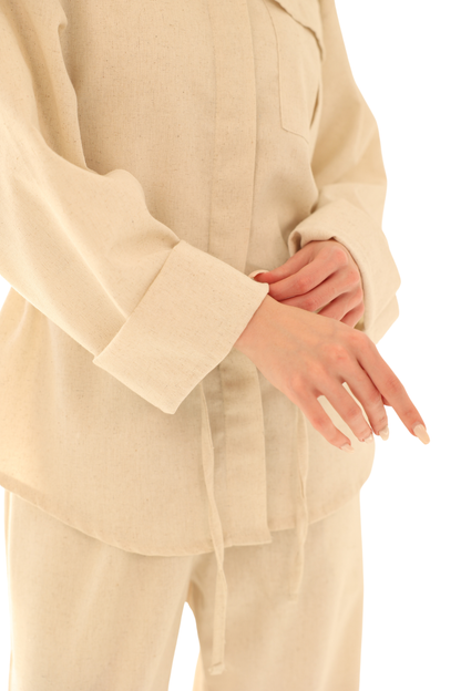 Royal Linen Set – Beige
