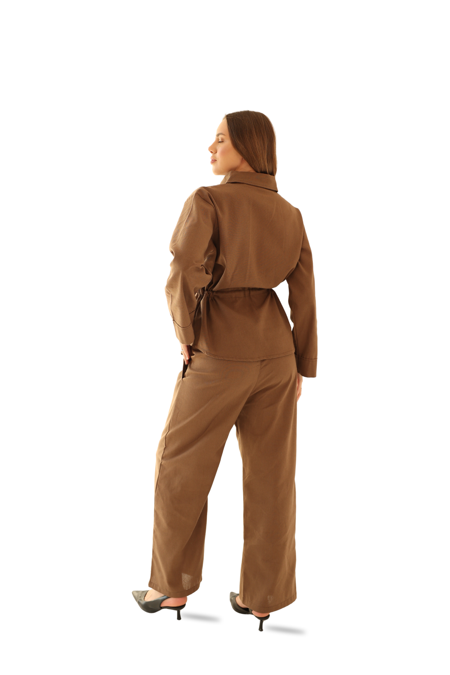 Royal Linen Set – Chocolate Brown