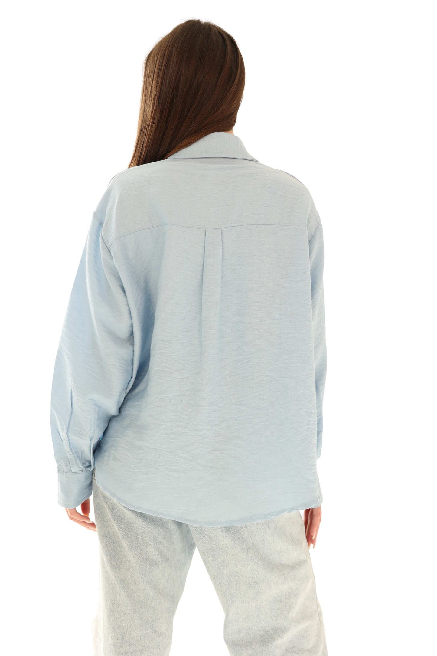 Luna Linen Shirt - Light Blue