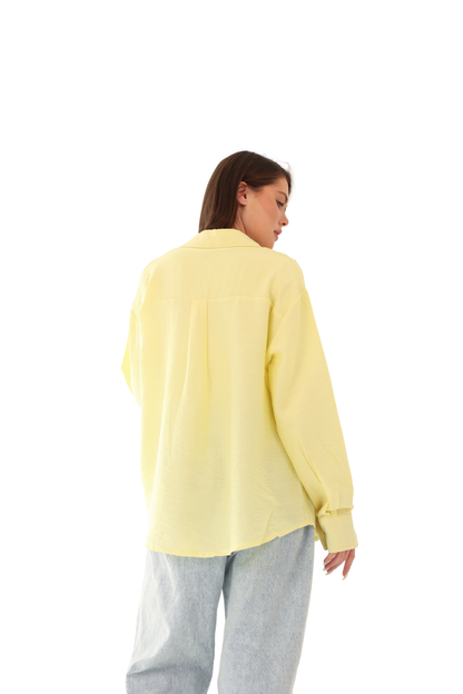 Luna Linen Shirt - Yellow