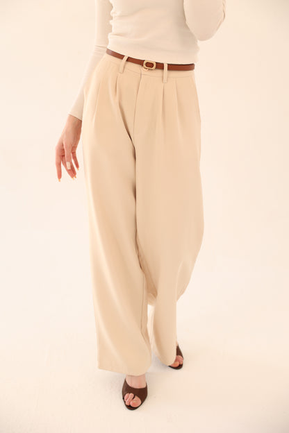 Wide Leg pants - Beige