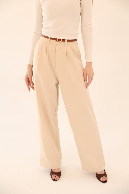 Wide Leg pants - Beige