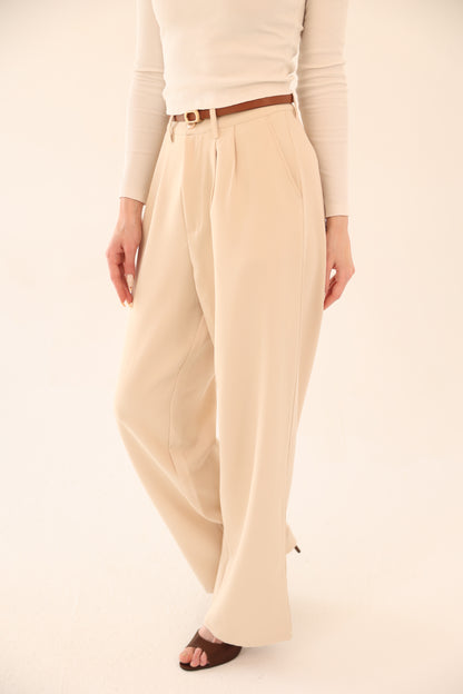 Wide Leg pants - Beige