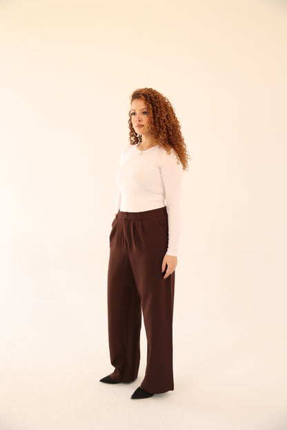 Wide Leg pants - Brown