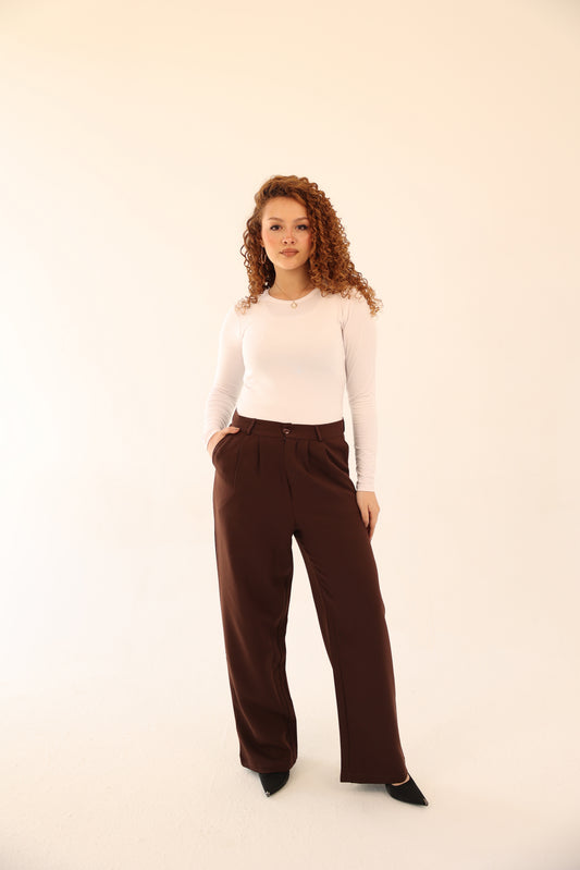 Wide Leg pants - Brown
