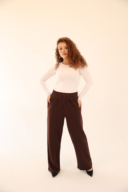 Wide Leg pants - Brown