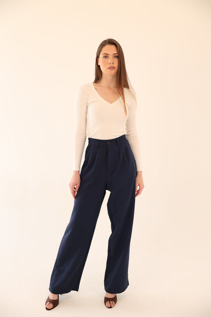 Wide Leg pants - Navy