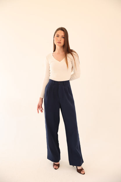 Wide Leg pants - Navy