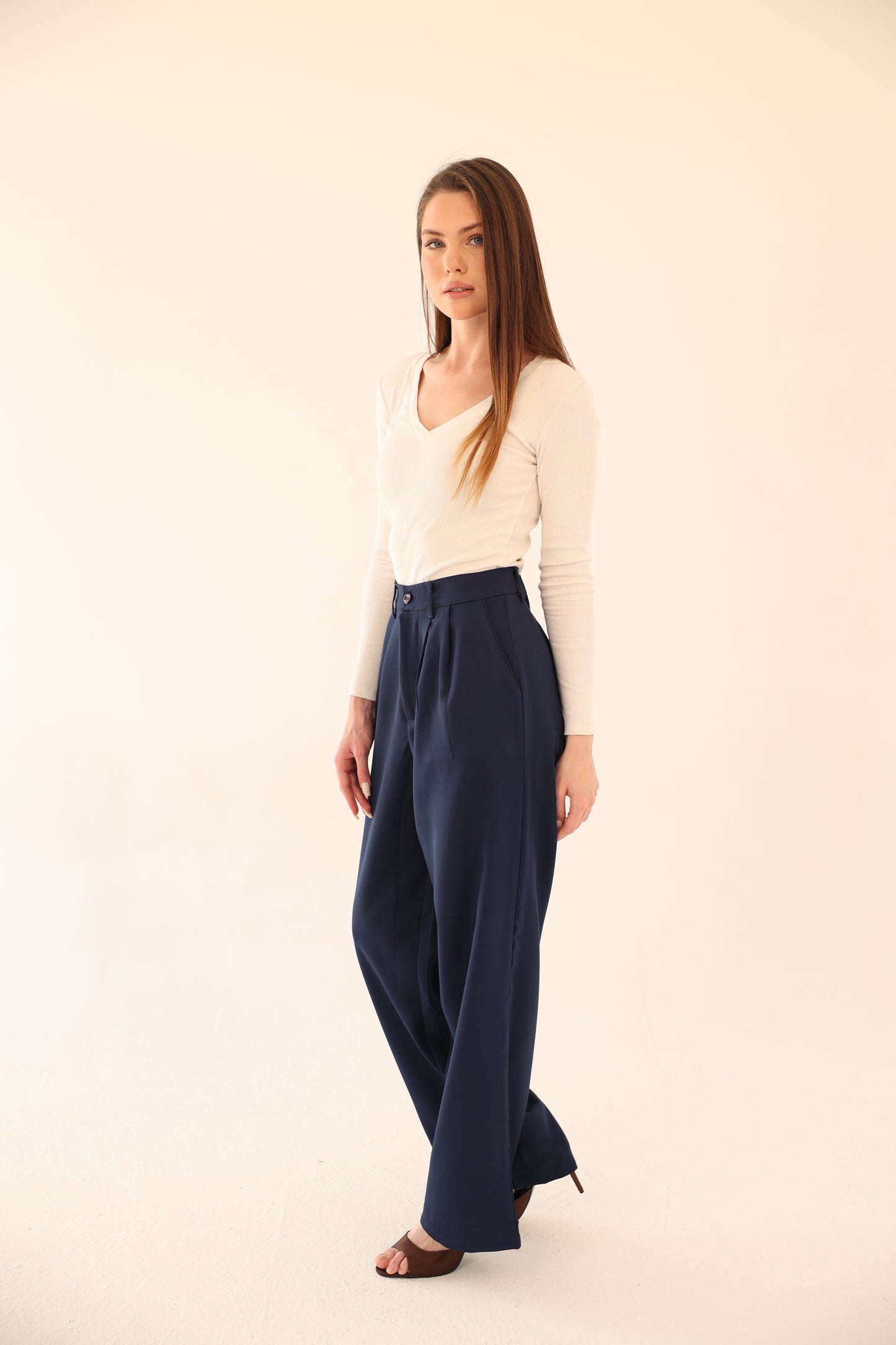 Wide Leg pants - Navy