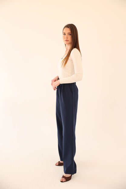 Wide Leg pants - Navy