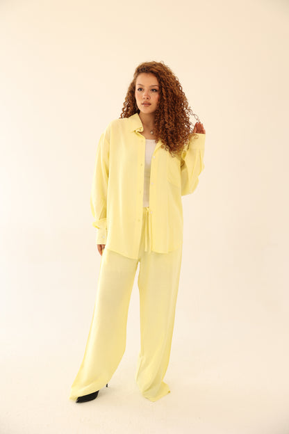 Harmony Linen Set - Yellow