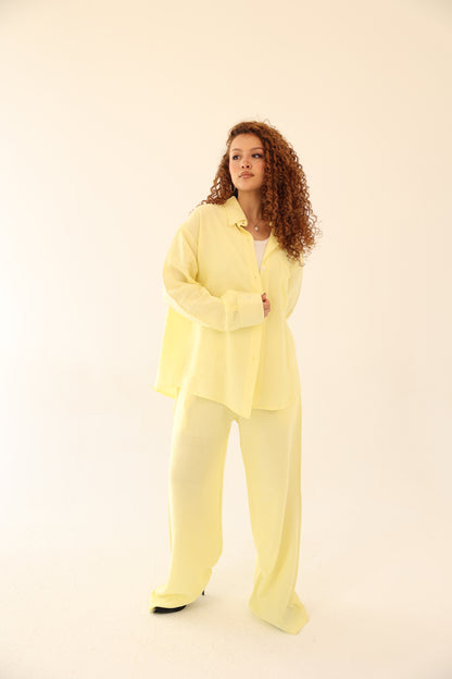 Harmony Linen Set - Yellow