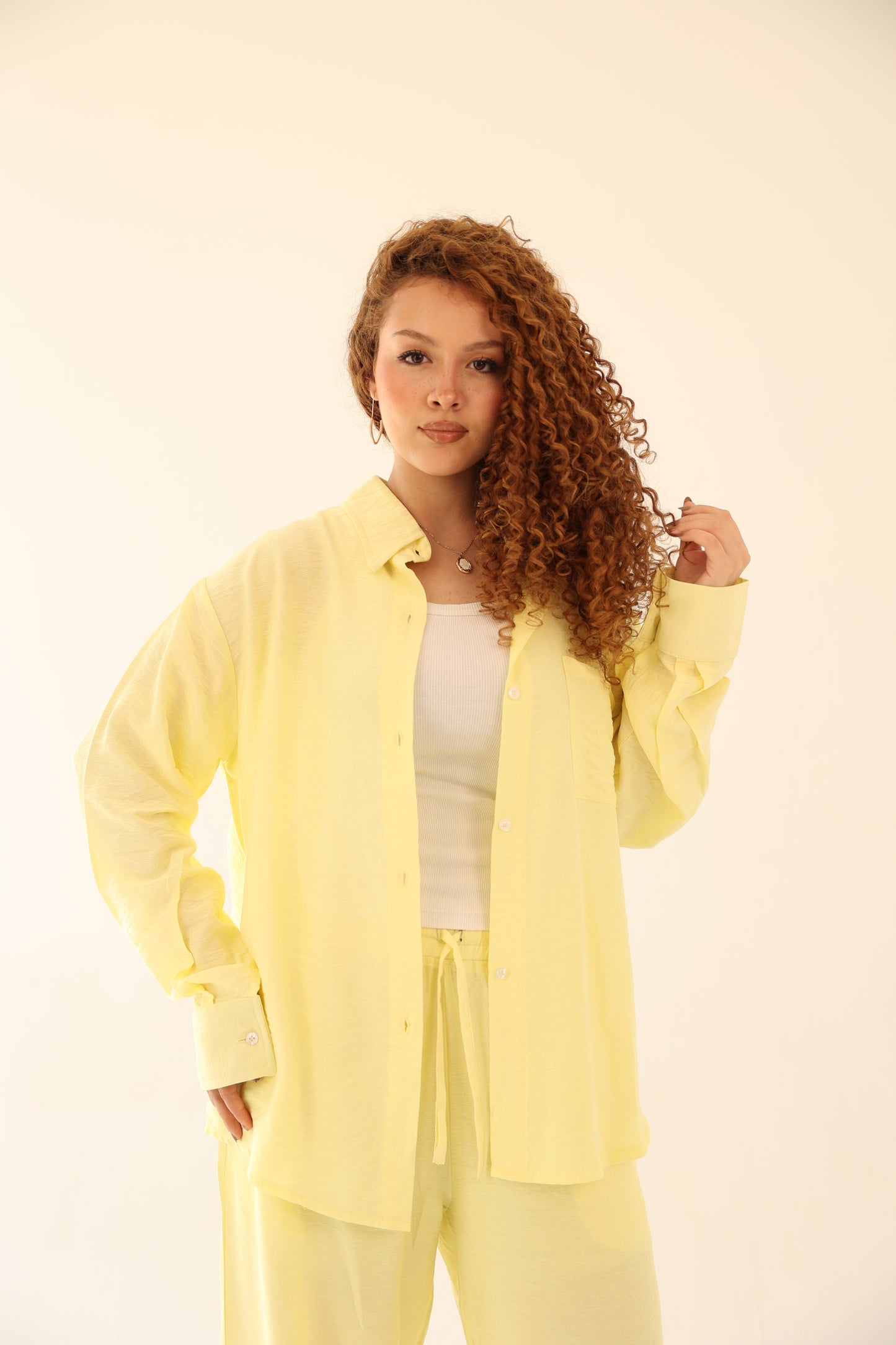 Harmony Linen Set - Yellow