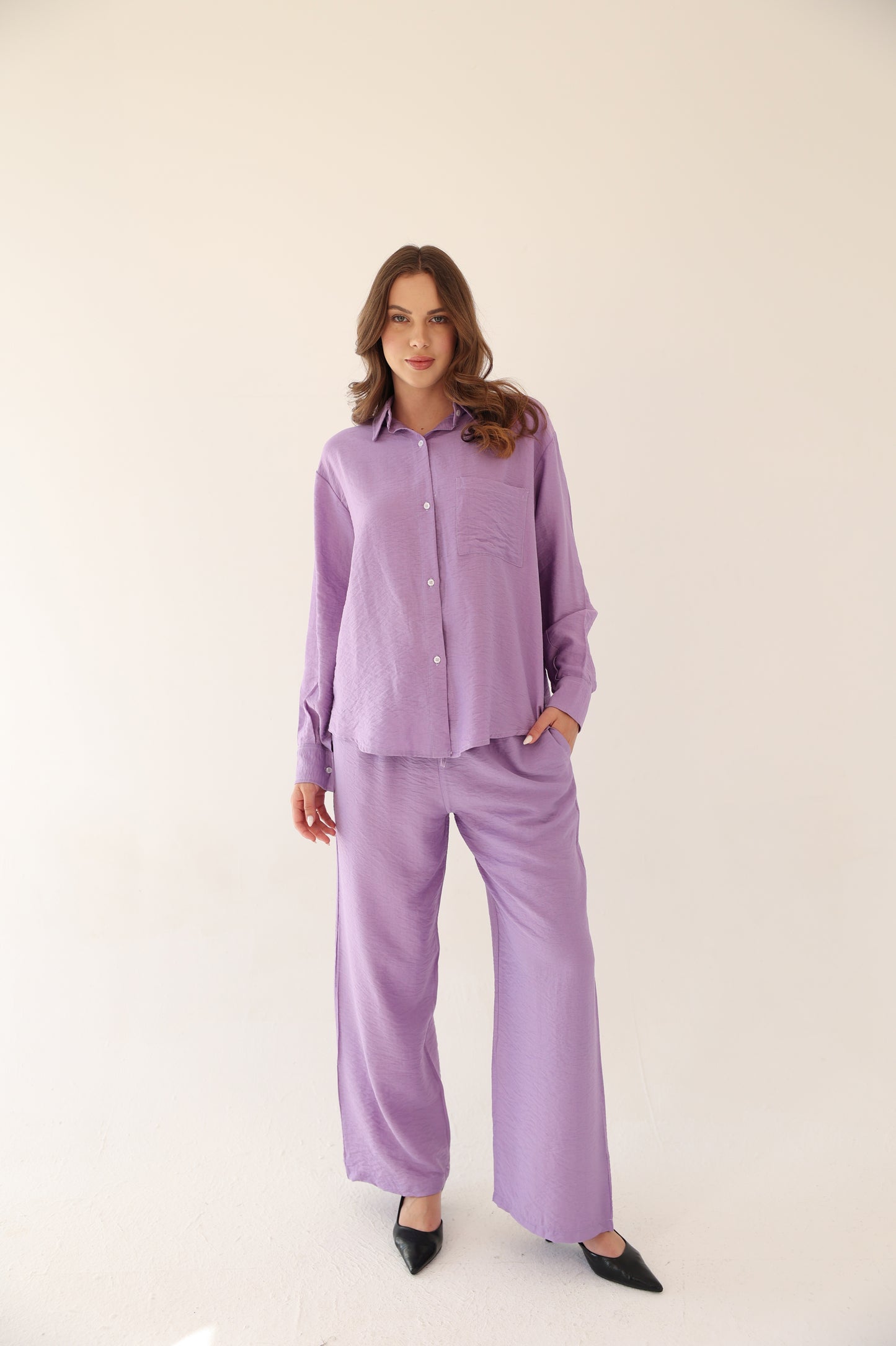 Harmony Linen Set - Light Purple