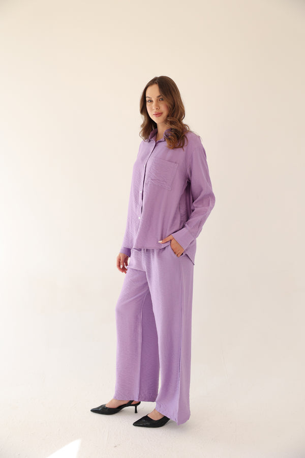Harmony Linen Set - Light Purple