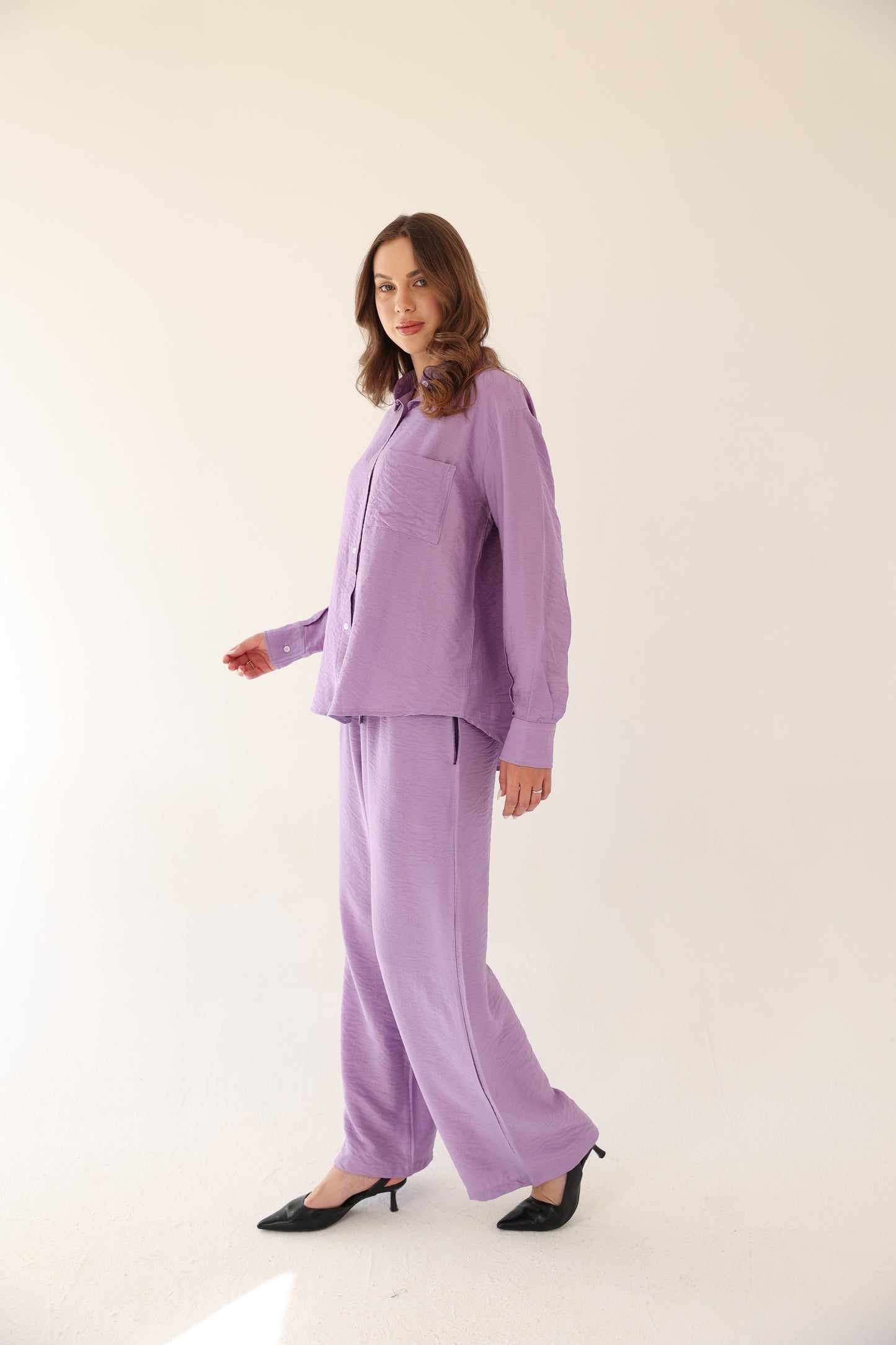 Harmony Linen Set - Light Purple