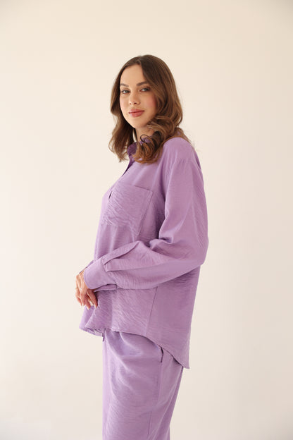 Harmony Linen Set - Light Purple