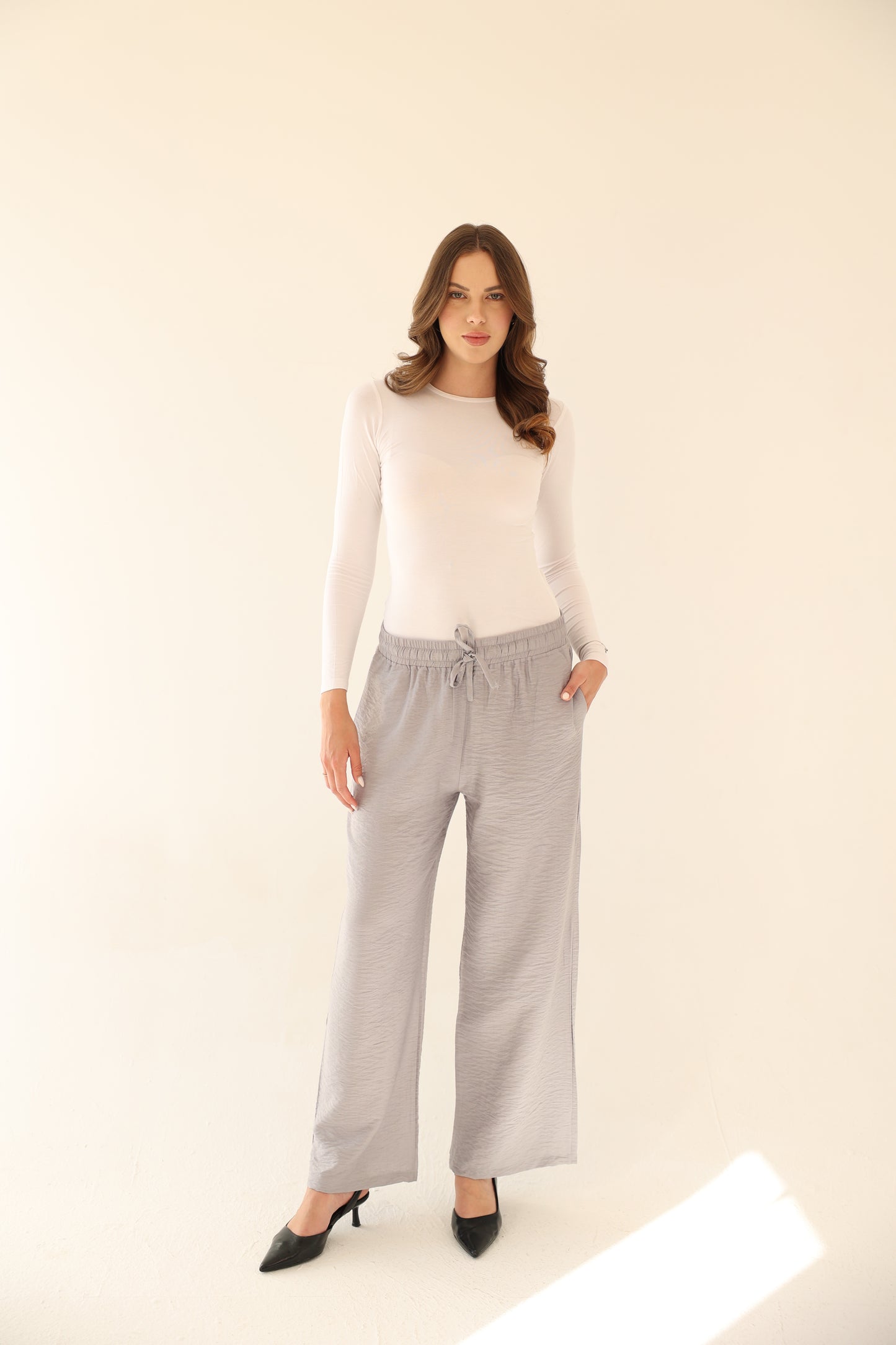Breeze Linen Pants - Grey
