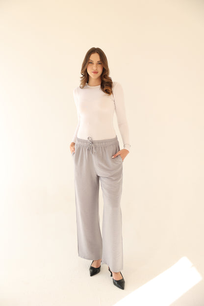 Breeze Linen Pants - Grey
