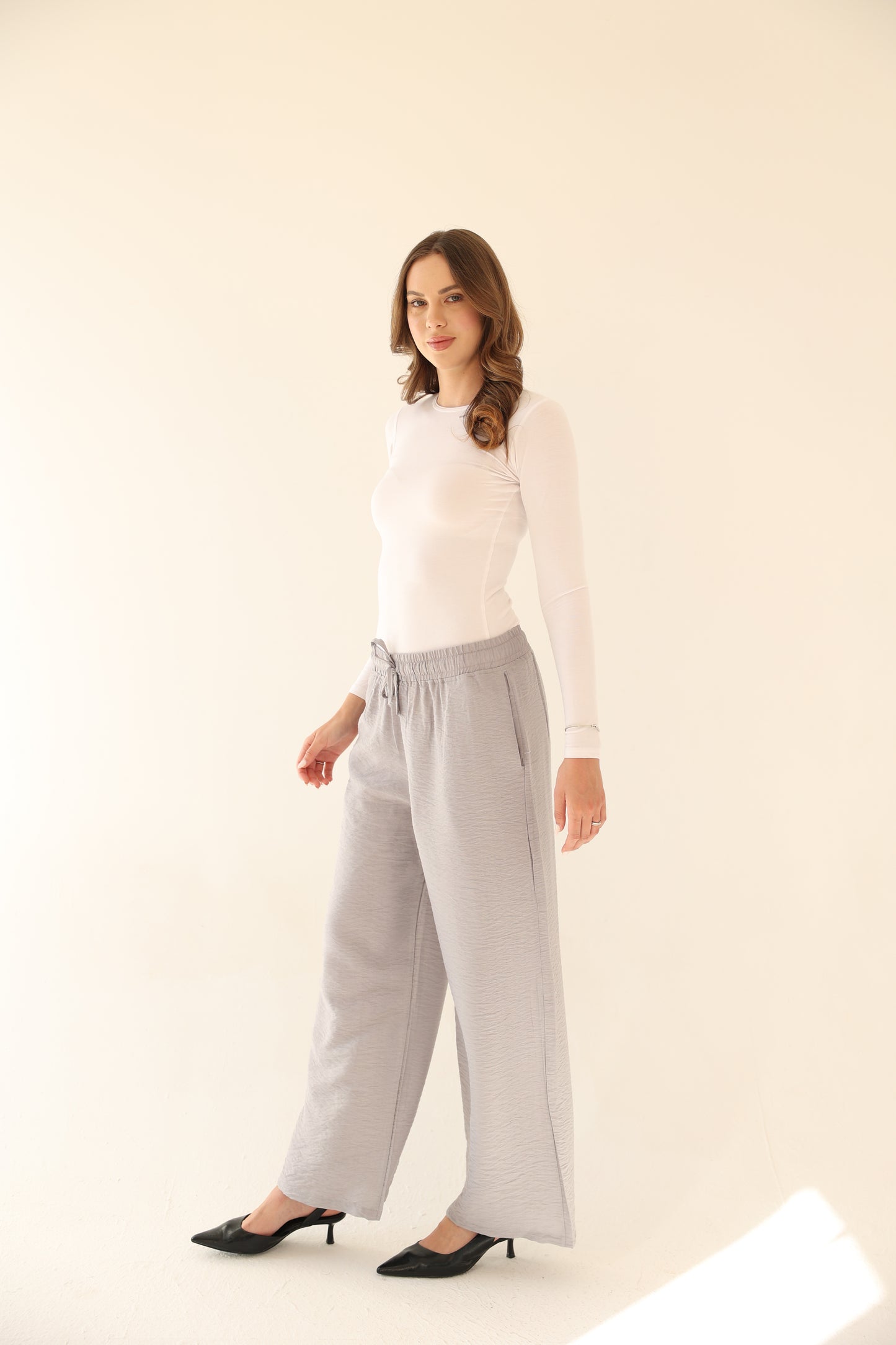 Breeze Linen Pants - Grey
