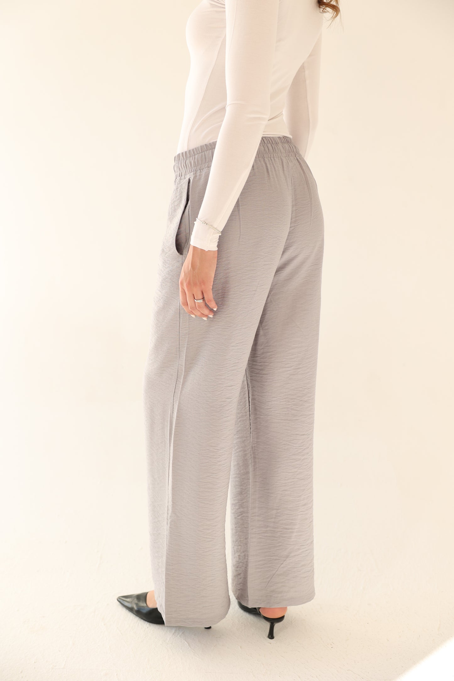 Breeze Linen Pants - Grey