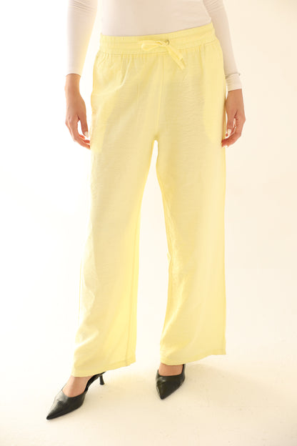Breeze Linen Pants - Yellow