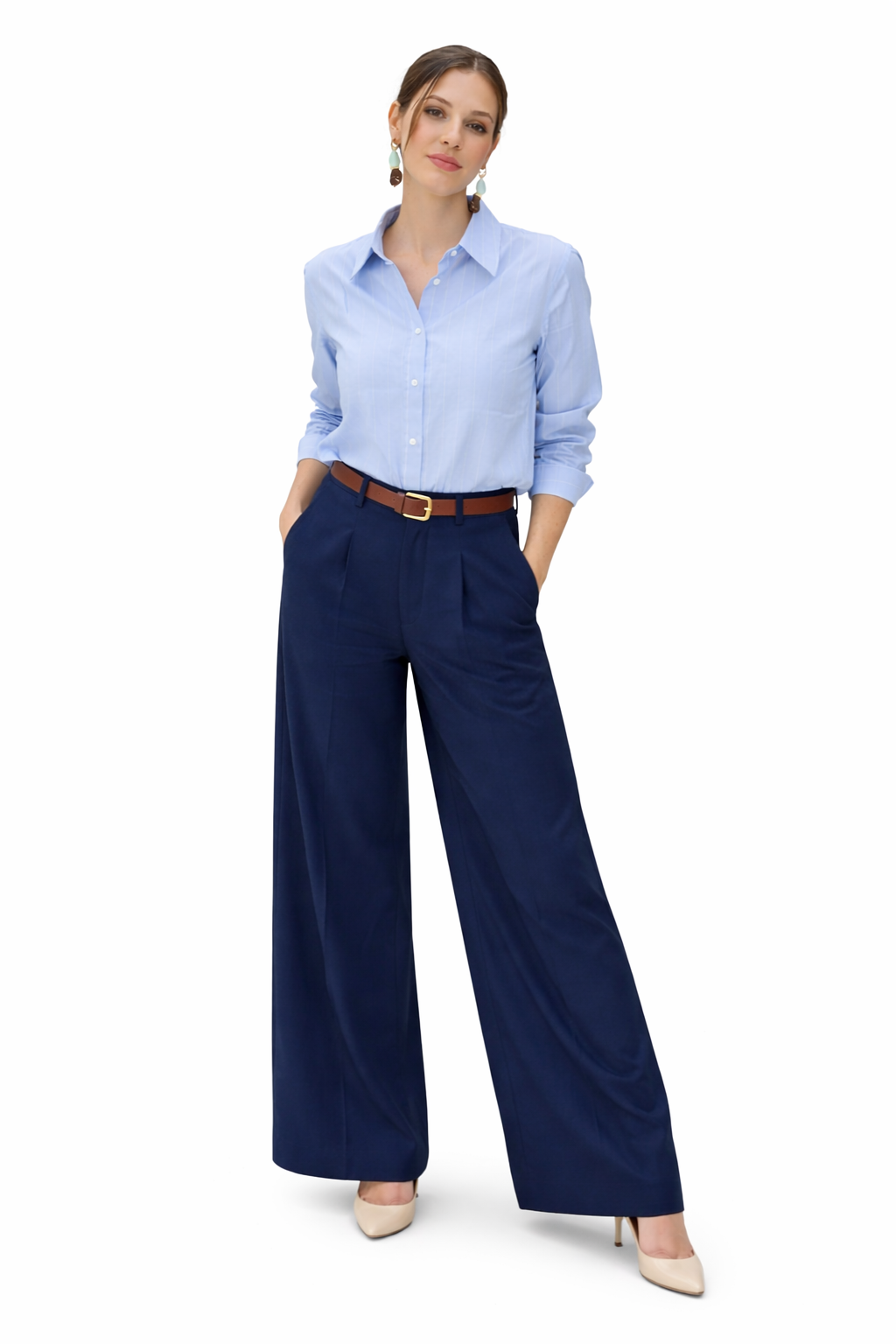 Wide Leg pants - Navy