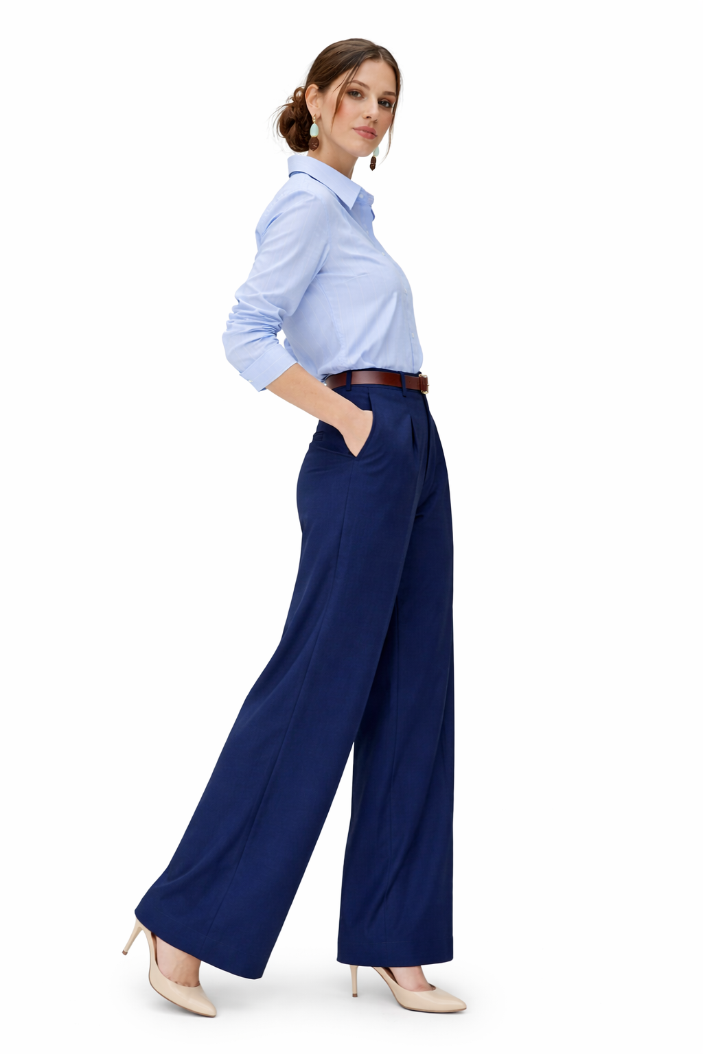 Wide Leg pants - Navy