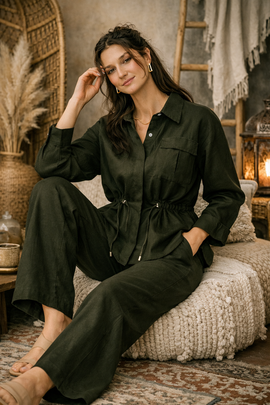 Royal Linen Set - Dark Oil