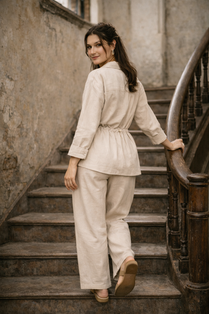 Royal Linen Set – Beige