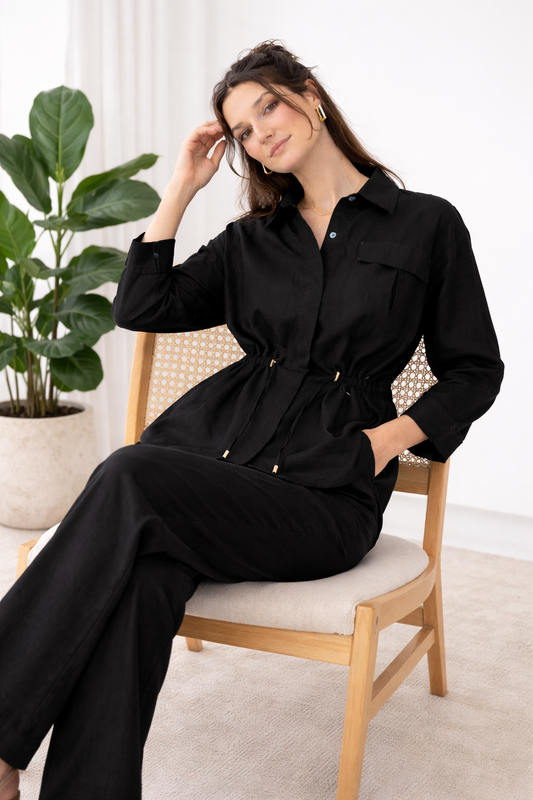 Royal Linen Set - Black