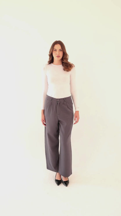 Wide Leg pants - Grey