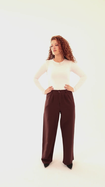 Wide Leg pants - Brown